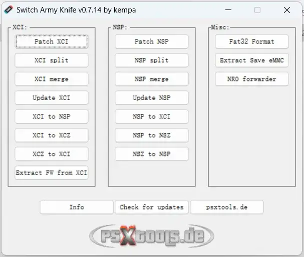 Switch游戏NSZ、XCI、NSP等资源文件格式转换工具