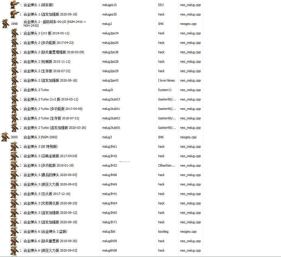 3000街机稀有整合，大量hack内容